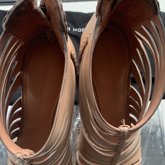 Sigerson Morrison - Nude - Strappy/Gladiator Heeled Sandals - Picture 5 of 9